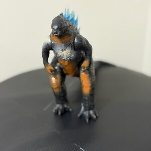 Godzilla Action Figure with Blue and Orange Accents